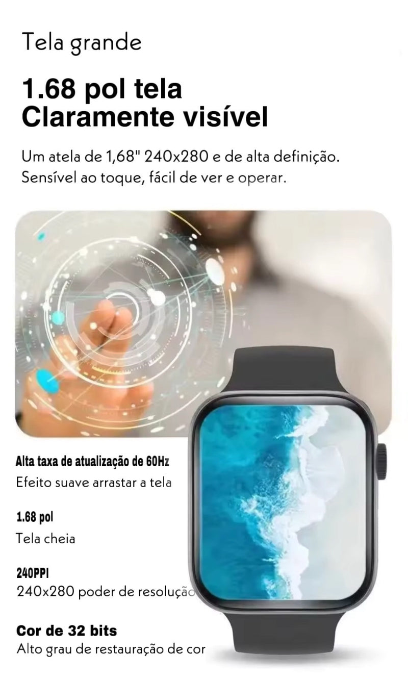 Relógio Inteligente Smart Watch S8 Bluetoth IOS Android